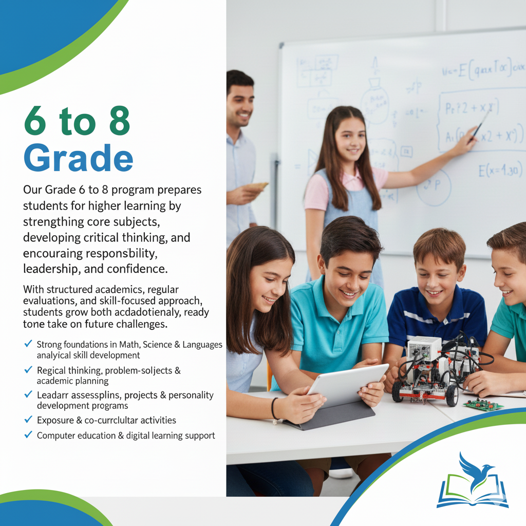 Grade 6 to 8